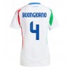 Italien Alessandro Buongiorno #4 Auswärtstrikot EM 2024 Kurzarm